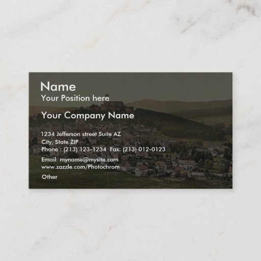 Customizable Konigstein in the Taunus, Frankfort on Main (i.e. Business Cards