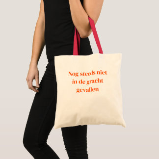 Koningsdag draagtas - Oranje Opdruk - gracht -  Tote Bag