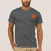 Koningsdag ‘Gezellig’ shirt - oranje Opr. kroon -