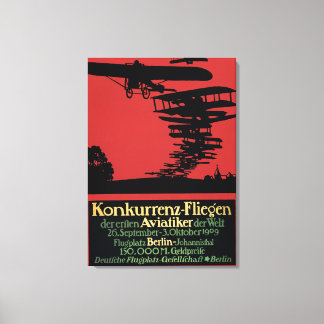Konkurrenz-Fliegen Airfield Promotional Poster Canvas Print