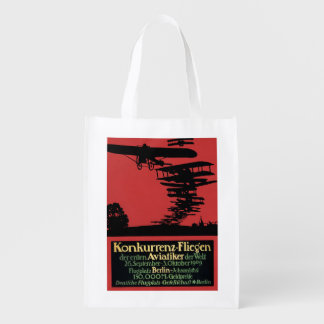 Konkurrenz-Fliegen Airfield Promotional Poster Grocery Bag