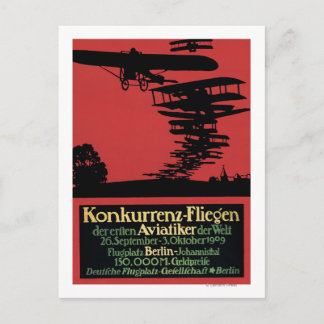 Konkurrenz-Fliegen Airfield Promotional Poster Postcard