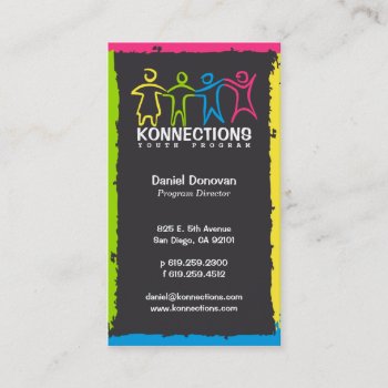 Konnections Youth Program Nonprofit Business Card by envisager at Zazzle
