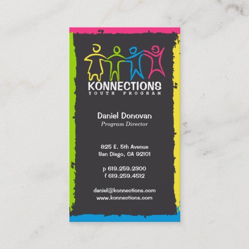 Customizable Konnections Youth Program Nonprofit Business Card