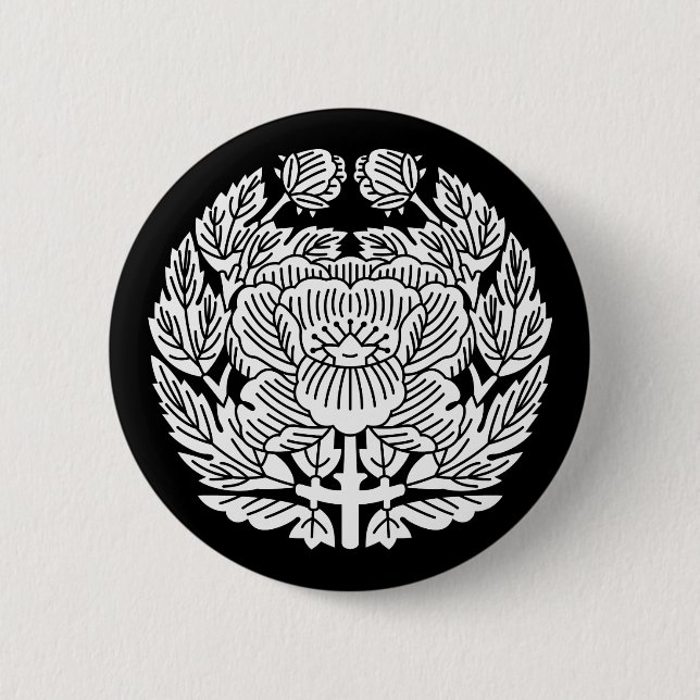 Konoe peony button (Front)