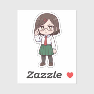 Konoha Koga Chibi Assassin Girl Sticker