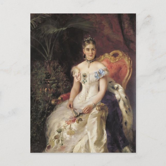Konstantin Makovsky- Portrait of Countess Maria Postcard (Front)