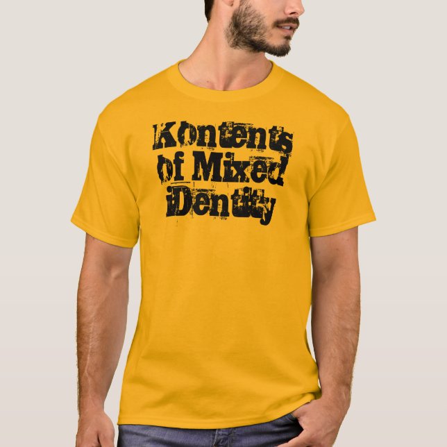 Kontents of Mixed iDentity T T-Shirt (Front)