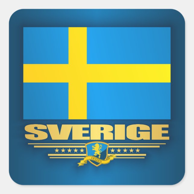 Konungariket Sverige Square Sticker (Front)