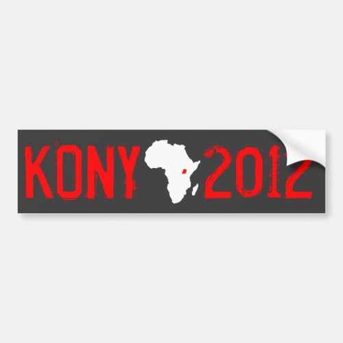Kony 2012 bumper sticker