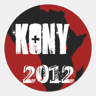 Kony 2012 classic round sticker