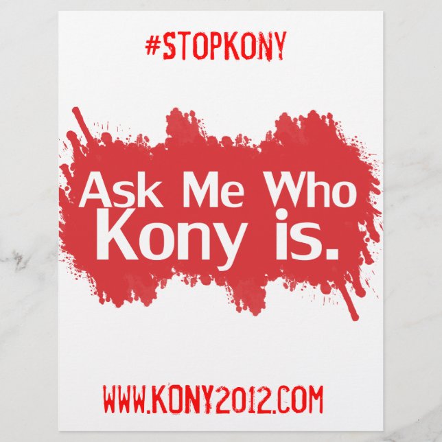 Kony 2012 Full color Flyers (Front)