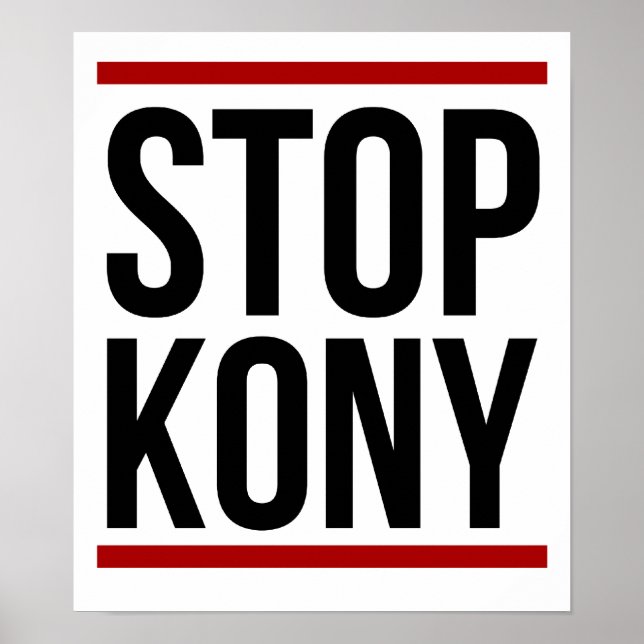 Kony 2012 Poster - Stop Kony (Front)