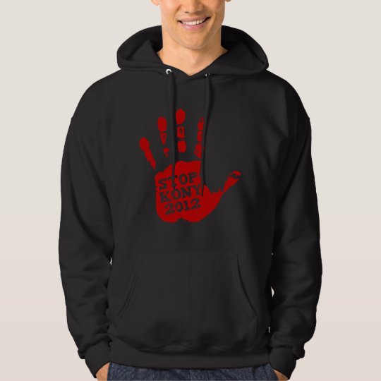 Kony 2012 Red Handprint Stop Joseph Kony Hoodie