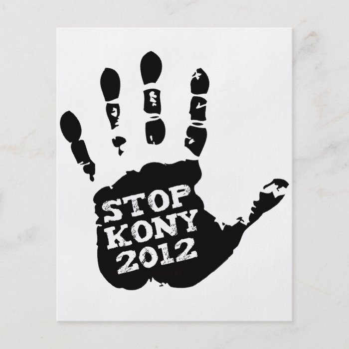 Kony 2012 Stop Joseph Kony Hand Flyer