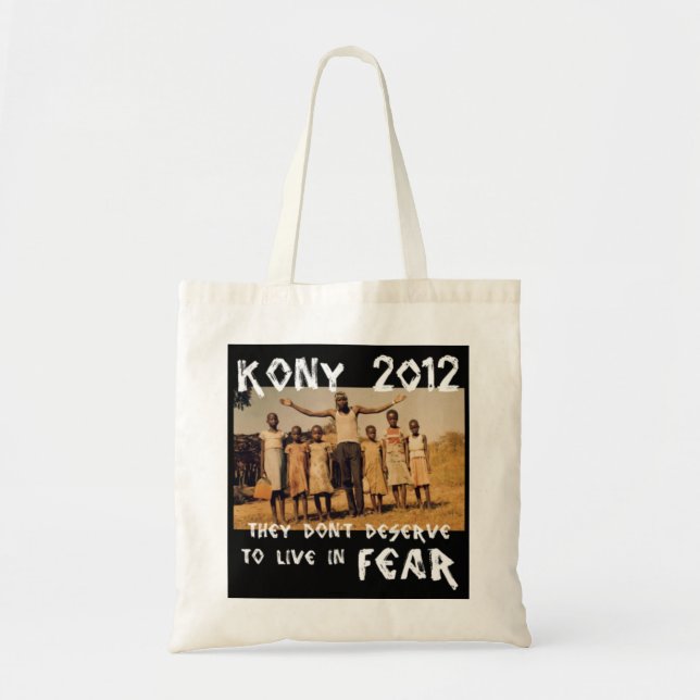 KONY 2012 - Stop the Fear Tote Bag (Front)