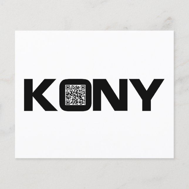 Kony 2012 Video QR Code Joseph Kony Flyer (Front)