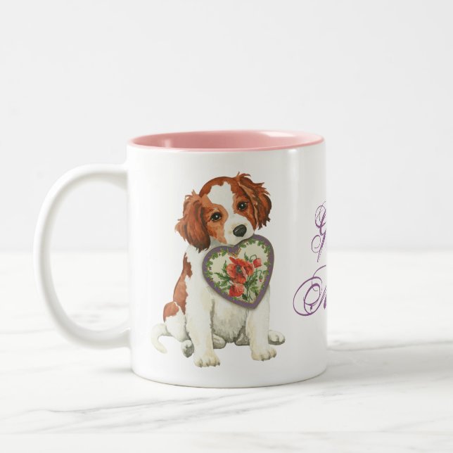 Kooiker Heart Mom Two-Tone Coffee Mug (Left)