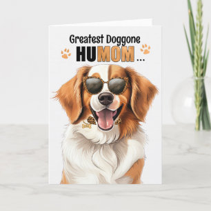 Kooikerhondje Dog Best HuMOM Ever Mother's Day Holiday Card