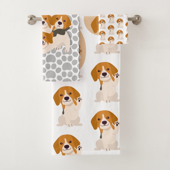 Kooikerhondje Dog Lovers   Bath Towel Set (Insitu)