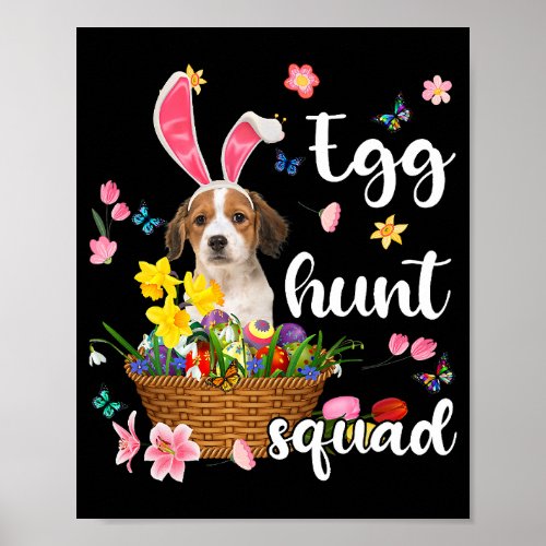 Kooikerhondje Happy Easter Day Easter Colorful Egg Poster