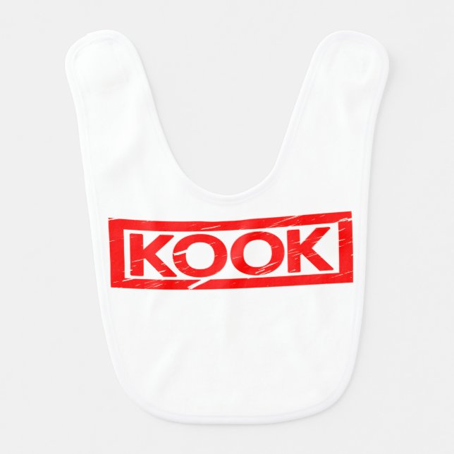 Kook Stamp Baby Bib (Front)