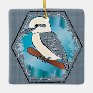 Kookaburra Bird Ceramic Ornament