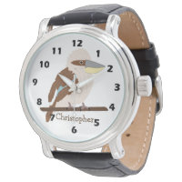 Kookaburra Design Personalised Watch