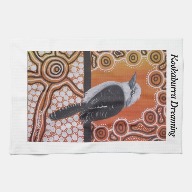 Kookaburra Dreaming MoJo Kitchen Town Towel (Horizontal)