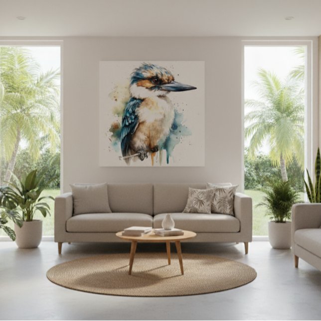 Kookaburra on a Branch Canvas Print (Creator Uploaded)