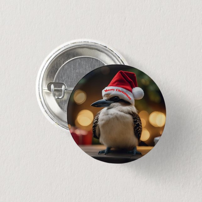 "Kookaburras' Christmas Cheer" Button (Front & Back)