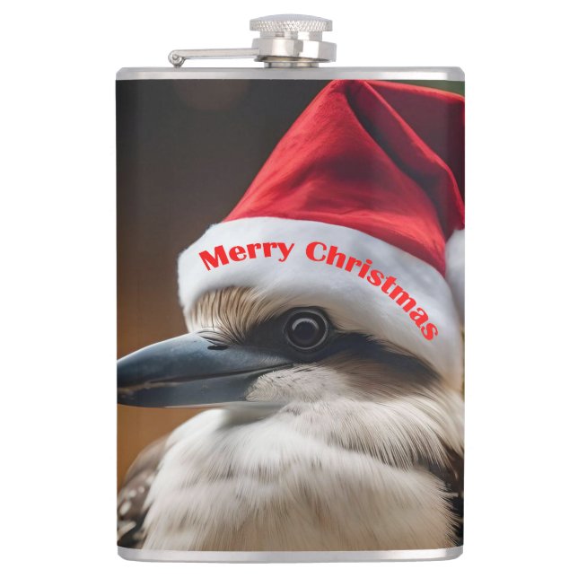 "Kookaburras' Christmas Cheer" Flask (Front)