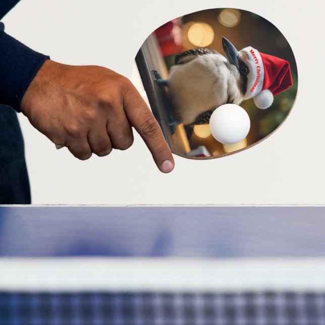 "Kookaburras' Christmas Cheer" Ping Pong Paddle (Insitu)
