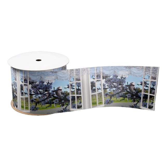 Kookaburras In My Window,   Satin Ribbon (Spool)