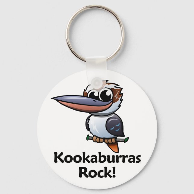 Kookaburras Rock! Keychain (Front)