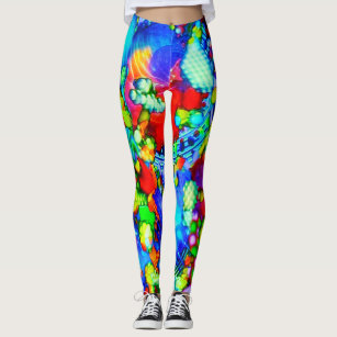 Crazy Cat Pop Art Leggings