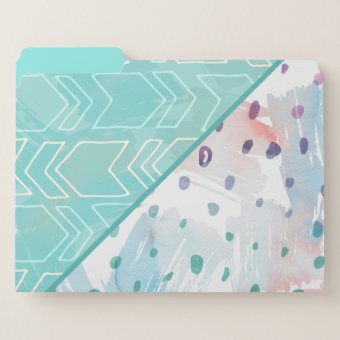 Kooky Modern Cuteness File Folder | Zazzle