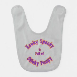 Kooky Spooky & Full of Stinky Poopy Baby Bib