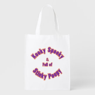 Kooky Spooky & Full of Stinky Poopy T-Shirt Grocery Bag