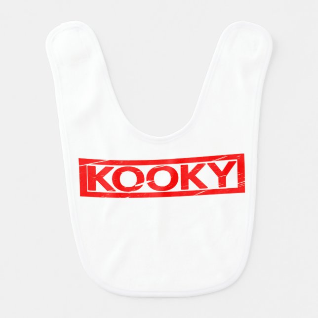 Kooky Stamp Baby Bib (Front)