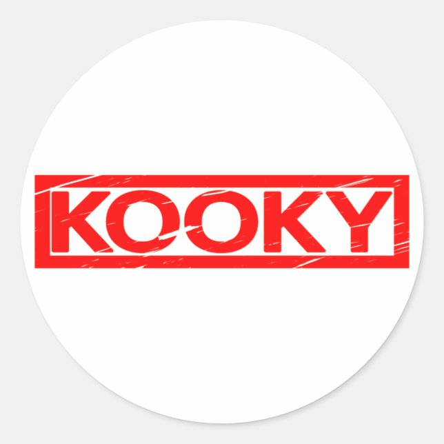 Kooky Stamp Classic Round Sticker (Front)