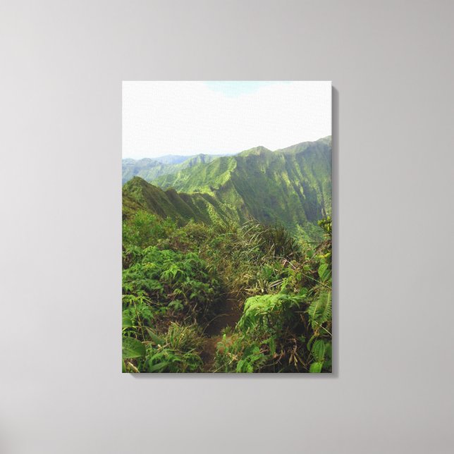 Koolau Mountain Trail Canvas Print (Front)