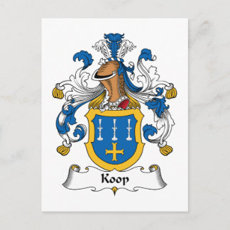 Koop Family Crest Postcard