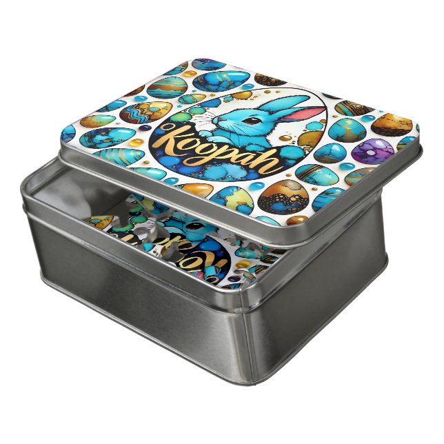KOOPAH ~ EASTER GIFT ~Easter Eggs Bunny ~ Puzzle (Lid Open)