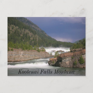Kootenai Falls Montana Postcard