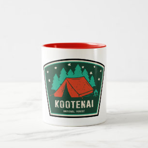 Kootenai National Forest Camping Two-Tone Coffee Mug