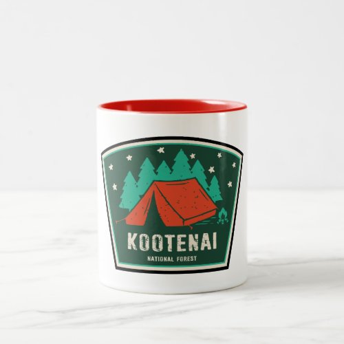 Kootenai National Forest Camping Two_Tone Coffee Mug