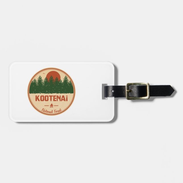 Kootenai National Forest Luggage Tag (Front Horizontal)