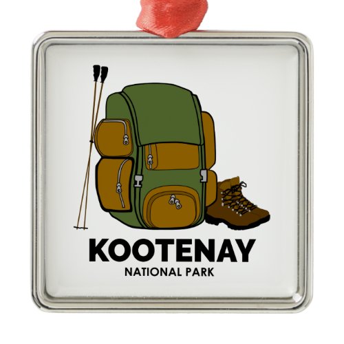 Kootenay National Park Backpack Metal Ornament