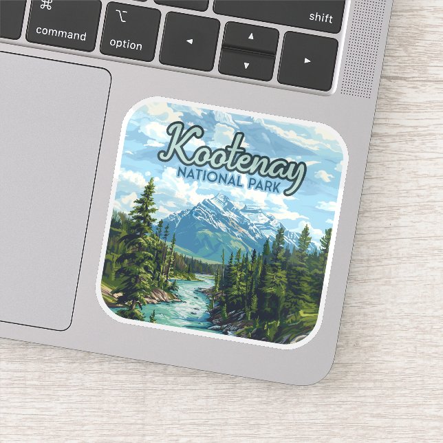 Kootenay National Park Canada British Columbia Sticker (Detail)